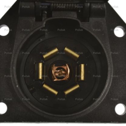 POLLAK 6 POLE ROUND TO 7 WAY BLADE TRAILER - 6P104V