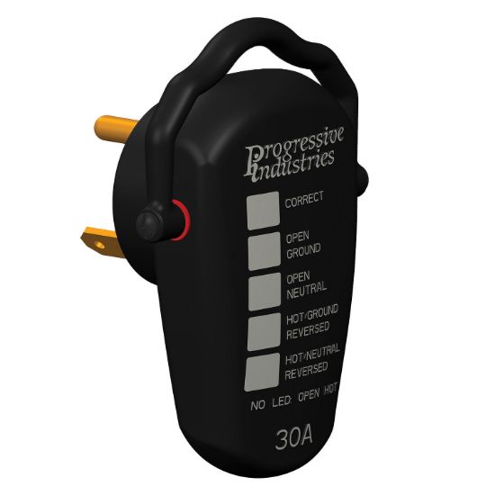 PROGRESSIVE RV RECEPTACLE TESTER - 30A - RRT30