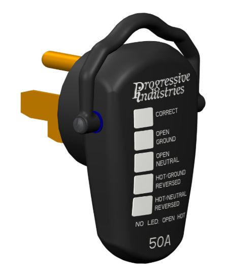 PROGRESSIVE RV RECEPTACLE TESTER - 50A - RRT50