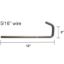 NICKSON INC UNIVERSAL WIRE HANGER - 12' - 2537225