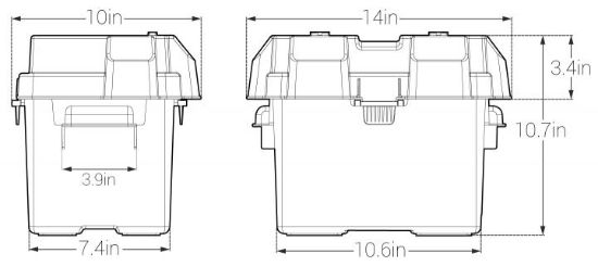 NOCO GROUP 24 BATTERY BOX - BG24