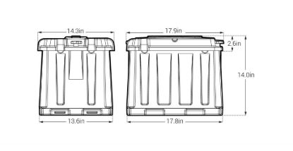 NOCO DUAL 6V BATTERY BOX - HM426