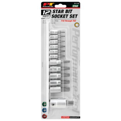 PERFORM TOOL STAR BIT SOCKET SET - W1335