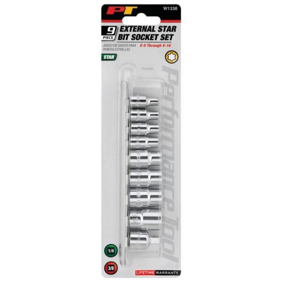 PERFORM TOOL STAR SKT SET-EXTRNAL - W1338