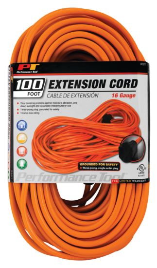 PERFORM TOOL 100FT 16GA EXTENSION CORD - W2277