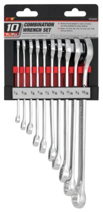 PERFORM TOOL 10 PC SAE POLISH STD WRENCH SET - W30202