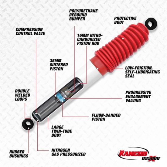 RANCHO RS5000X SERIES SHOCK - RS55168