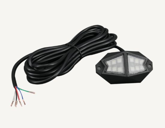 RACESPORT LT 2PC RGBW MULTICOLOR ROCK LIGHT SYST - RSRGBW