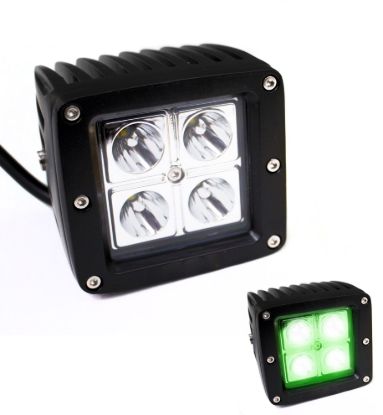 RACESPORT LT GREEN X-HUNTER SERIES LED 3 X 3IN 1 - RSXH3X316W