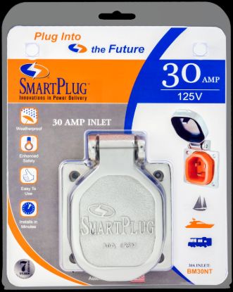 SMART PLUG 30AMP - INLET W/ SS COVER - BM30NT