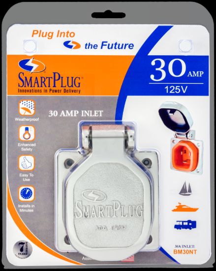 SMART PLUG 30AMP - INLET W/ SS COVER - BM30NT