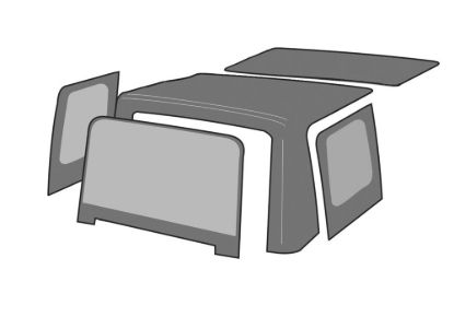 RAMPAGE SOFT TOP OEM REPLACEMENT - 99435