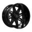 RBP FALCON 22X12 GLOSS BLACK 78MM - R22127344F