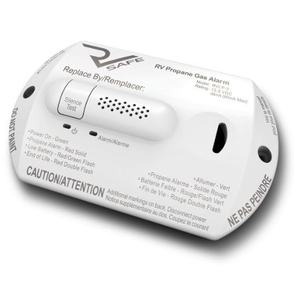 RV SAFE RV PROPANE GAS ALARM  2-WIRE  WHITE - RVLP2W
