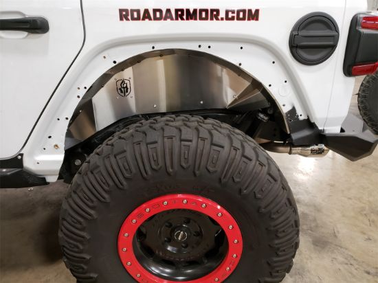 ROAD ARMOR REAR JL FENDER LINER STAINLESS STEE - 518LFR0Z
