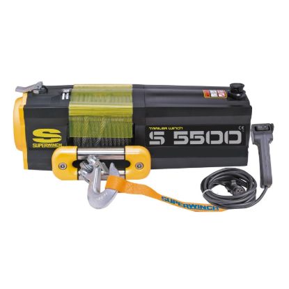 SUPERWINCH S5500- WINCH W/STEEL ROPE - 1455200