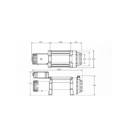 SUPERWINCH 18 000 LBS.  12 VDC  7/16 IN X 85 F - 1518000