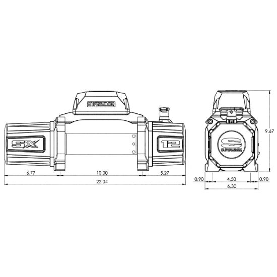 SUPERWINCH SX 12000 WINCH - 1712200