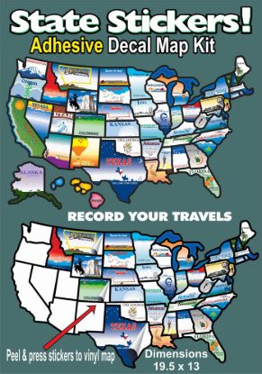 STATE STICK STATE STICKER MAP - STATESTIC