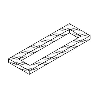 SUBURBAN MFG SUBURBAN BOTTOM DUCT GASK - 070853