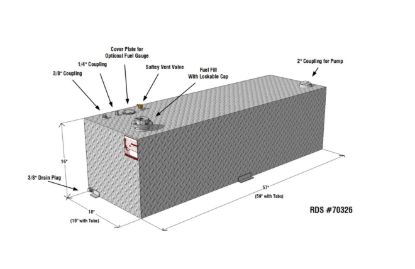 RDS MFG INC TRANSFER TANK 69GAL - 70326
