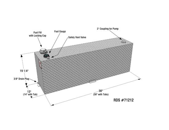 RDS MFG INC TRANSFER TANK 60GAL - 71212