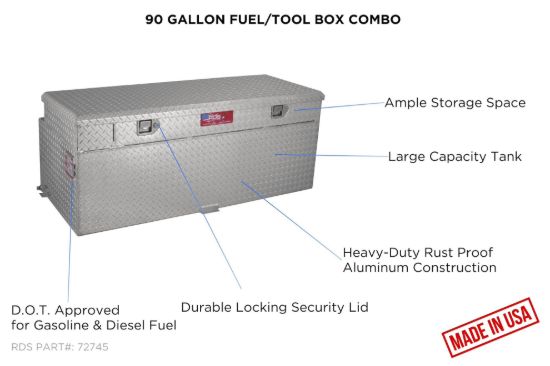 RDS MFG INC AUX.COMBO FUEL&TOOL 91GAL - 72745