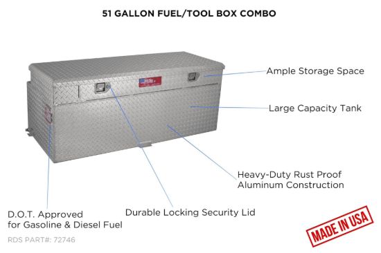 RDS MFG INC AUX.COMBO FUEL&TOOL 51GAL - 72746