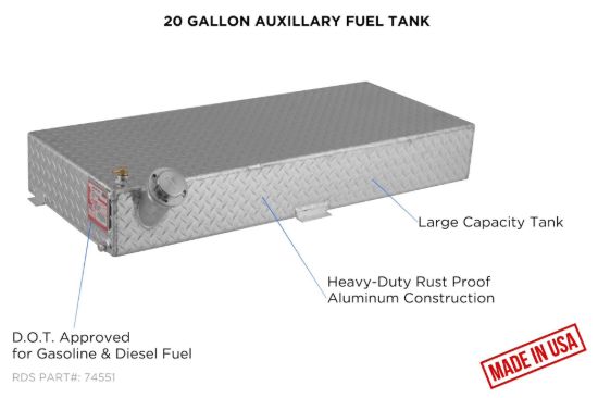 RDS MFG INC AUX. FUEL TANK 20GAL - 74551