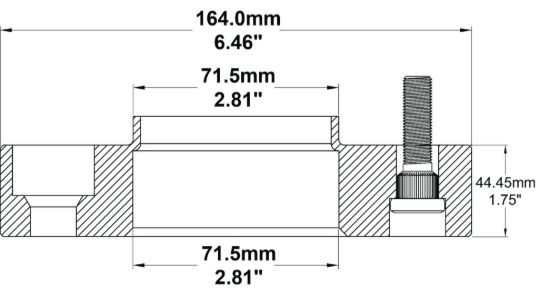 REVOLUTION 5X5 (1.75) HC 71.5 M14 1.5 - 005500HD14