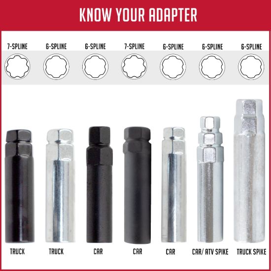 REVOLUTION LUG ADPTER 7 SPLINE TRUC - 114977