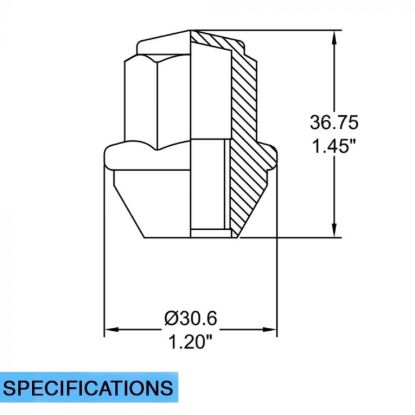 REVOLUTION OE LUG-FCTRY LG-1/2(BOX OF 60) - 121142