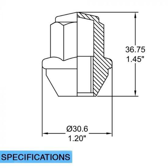 REVOLUTION OE LUG-FCTRY LG-1/2(BOX OF 60) - 121142