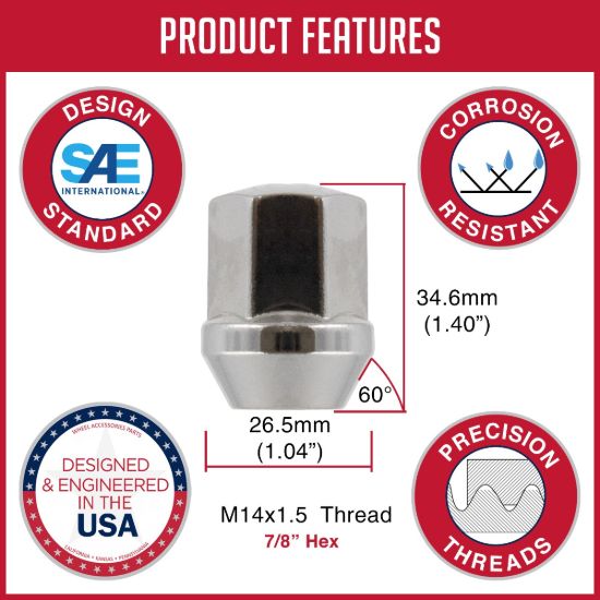 REVOLUTION OE LUG-FCTRY LG-M14 1.5(BOX OF 60) - 141148