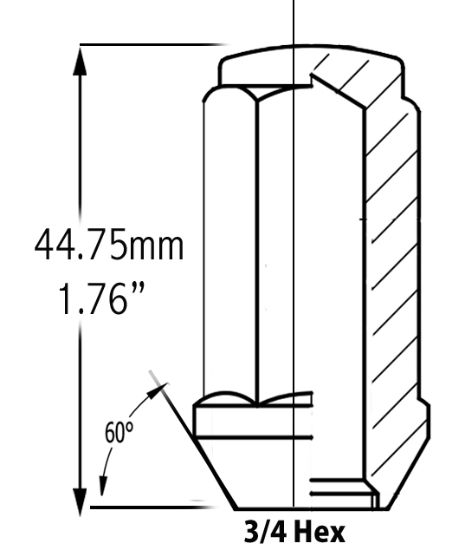 REVOLUTION LUG-BLG 1.75 3/4-M14 2 - 301173S