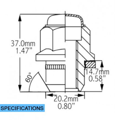 REVOLUTION OE LUG-TOY-M12 1.5 BLK - 581145BLK