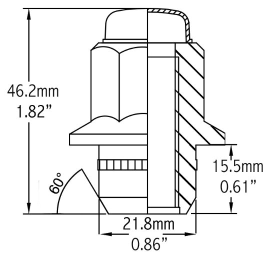 REVOLUTION OE LUG-TOY-M14 1.5 BLK - 581148BLK