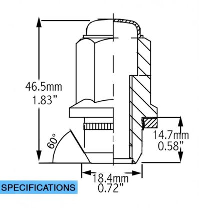 REVOLUTION OE LUG-FCTRY LG-M12 1.5 LNG (13/16) - 58KX45L