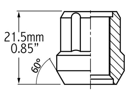 REVOLUTION LUG NUT OE 6 SPLINE CAR - 601144