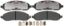 R/M BRAKES BRAKE PAD SET - EHT1022H