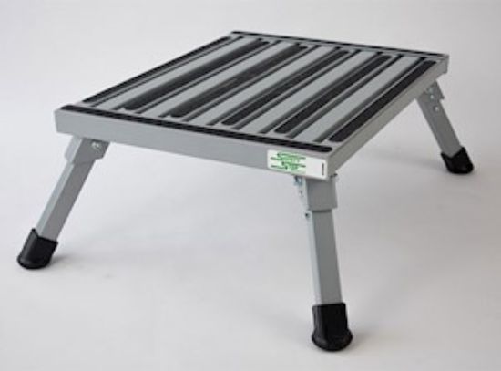 SAFETY STEP LG. FOLDING STEP  SILVER - F08CS
