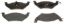 R/M BRAKES BRAKE PAD SET - MGD751M