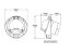 RITCHIE NAVI COMPASS BULKHEAD 4.5'COMBI W/INCLIN - BN202