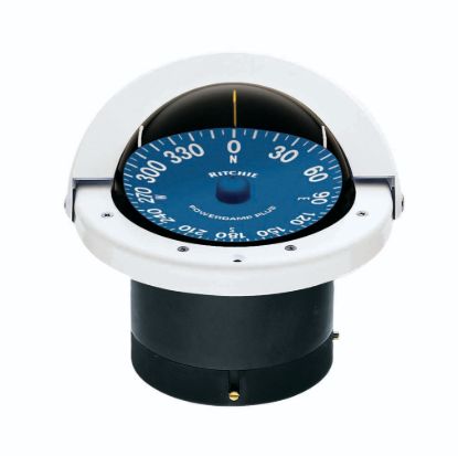 RITCHIE NAVI COMPASS FLUSH MNT 4.5'DIAL WHITE - SS2000W