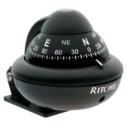 RITCHIE NAVI COMPASS  BRKT MNT  2' DIAL  BLACK - X10BM