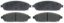 R/M BRAKES BRAKE PAD SET - SGD1080C
