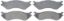R/M BRAKES BRAKE PAD SET - SGD702C