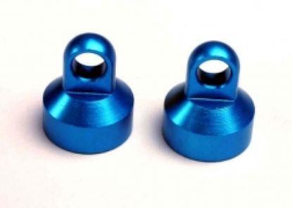 TRAXXAS SHOCK CAPS (BLUE) (2)FOR STD A - 2760