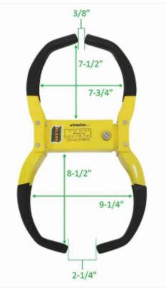 RACK'EM MFG LOCK'EM WHEEL LOCK - RA25
