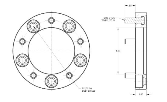 SPIDERTRAX SUZUKI WHEEL SPACER PAIR - WHS001